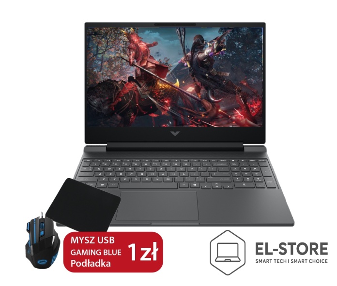 Laptop gamingowy HP Victus 15-fa2082 czarny RTX 4050